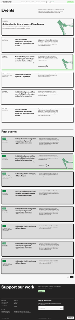 Events listing — Figma
